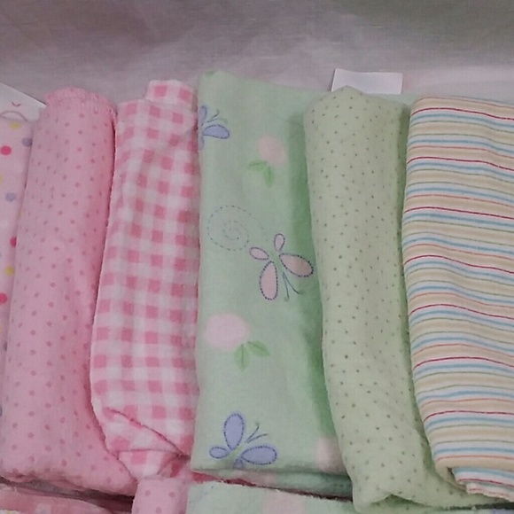 Bedding Lot Of 18 Baby Infant Girl Receiving Blankets Poshmark